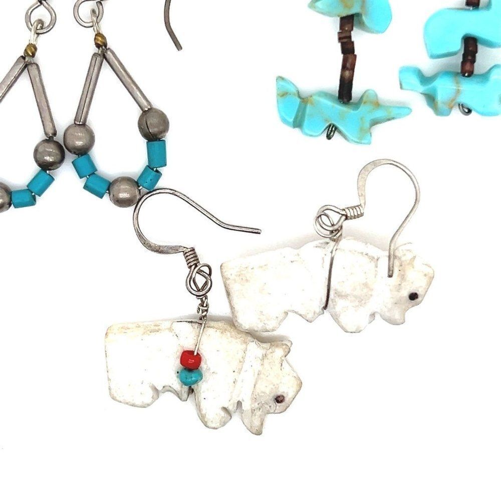 ‎3 Pairs of Dangle Earrings - Picture 7 of 7